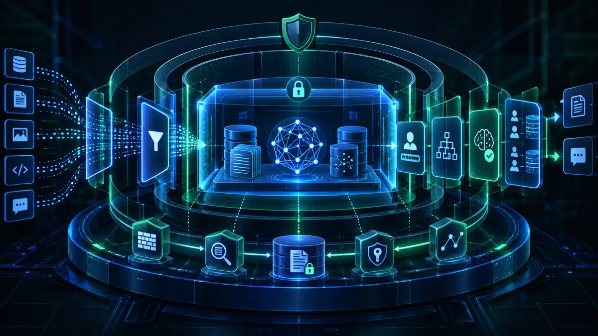 Zero-Trust AI Security Perimeter and Multilayered Guardrails