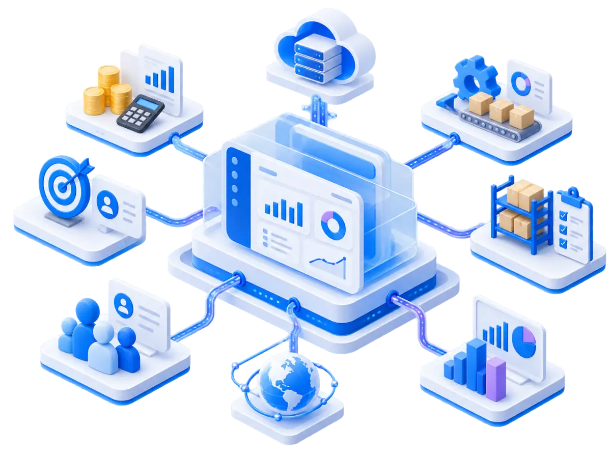 Rudram Softech Custom ERP Software Architecture and Modular Operating System